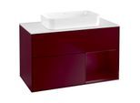 Villeroy und Boch Finion Waschtischunterschrank F661HBHB 100x60,3x50,1cm, Regal rechts Peony, Peony Matt