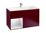 Villeroy und Boch Finion Waschtischunterschrank F030MTHB 99,6x59,1x49,8cm, Regal links White matt lacquer, Peony Matt
