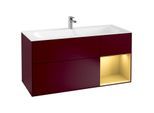 Villeroy und Boch Finion Waschtischunterschrank F070HFHB 119,6x59,1cm, Regal rechts Gold matt, Peony Matt