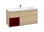 Villeroy und Boch Finion Waschtischunterschrank F060HBPC 119,6x59,1cm, Regal links Peony, Oak Veneer