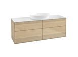 Villeroy und Boch Finion Waschtischunterschrank GA9100PC 160x60,3cm, Emotion, Abdeckplatte white matt, Oak Veneer