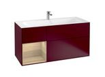 Villeroy und Boch Finion Waschtischunterschrank G060PCHB 119,6x59,1cm, Emotion, Regal links Oak Veneer, Peony Matt