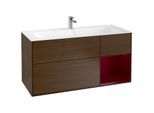Villeroy und Boch Finion Waschtischunterschrank G070HBGN 119,6x59,1cm, Emotion, Regal rechts Peony, Walnut veneer