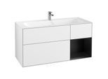 Villeroy und Boch Finion Waschtischunterschrank G070PDGF 119,6x59,1cm, Emotion, Regal rechts Black matt lacquer, Glossy white lacquer