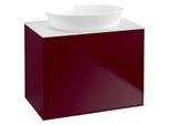 Villeroy und Boch Finion Waschtischunterschrank G99100HB 80x60,3cm, Emotion, Abdeckplatte white matt, Peony Matt