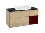 Villeroy und Boch Finion Waschtischunterschrank F712HBPC 120x60,3x50,1cm, Regal rechts Peony, Oak Veneer