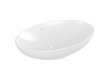 Villeroy und Boch Loop & friends Aufsatz-Waschtisch 4A470101 56x38cm, oval, ohne Hahnlochbank, ohne Überlauf, weiß