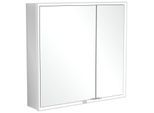 Villeroy und Boch My View Now Spiegelschrank A4588000 80 x 75 x 16,8 cm, LED-Beleuchtung, 2 Türen, mit Ein-/Ausschalter