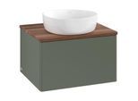 Villeroy und Boch Antao Waschtisch-Unterschrank K29012HL 60x36x50cm, Waschbeckenplattenfarbe warm walnut, leaf green matt lacquer