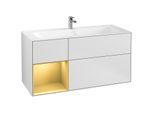 Villeroy und Boch Finion Waschtischunterschrank F060HFMT 119,6x59,1cm, Regal links Gold matt, White matt lacquer