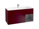 Villeroy und Boch Finion Waschtischunterschrank G070GKHB 119,6x59,1cm, Emotion, Regal rechts Anthracite matt, Peony Matt