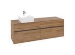 Villeroy und Boch Collaro Waschtischunterschrank C05000RH 160x54,8x50cm, Waschtisch links, Kansas Oak