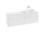 Villeroy und Boch Collaro Waschtischunterschrank C05100DH 160 x 54,8 x 50 cm, Waschtisch rechts, Glossy White
