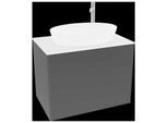 Villeroy und Boch Finion Waschtischunterschrank G87100PD 80x60,3cm, Emotion, Abdeckplatte white matt, Black matt lacquer