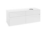 Villeroy und Boch Collaro Waschtischunterschrank C04700DH 140 x 54,8 x 50 cm, Waschtisch rechts, Glossy White