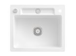 Villeroy und Boch Siluet Spüle 334602KG mit Ablaufgarnitur und Exzenterbetätigung, Snow White