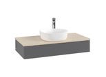 Villeroy & Boch Antao Waschtischunterschrank 1000x190x500mm L09153GK mit Beleuchtung mit Struktur FK/AP: GK/3