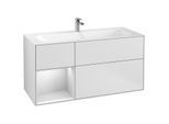 Villeroy und Boch Finion Waschtischunterschrank G060MTMT 119,6x59,1cm, Emotion, Regal links White matt lacquer, White matt lacquer