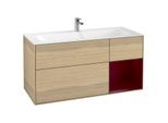 Villeroy und Boch Finion Waschtischunterschrank G070HBPC 119,6x59,1cm, Emotion, Regal rechts Peony, Oak Veneer