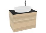 Villeroy und Boch Finion Waschtischunterschrank G87200PC 80x60,3cm, Emotion, Abdeckplatte black matt, Oak Veneer