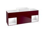 Villeroy und Boch Finion Waschtischunterschrank G741GFHB 160x60,3x50,1cm, Regale Glossy white lacquer, Peony Matt