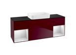Villeroy und Boch Finion Waschtischunterschrank G742MTHB 160x60,3x50,1cm, Regale White matt lacquer, Peony Matt