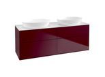 Villeroy und Boch Finion Waschtischunterschrank FA8100HB 160x60,3cm, Abdeckplatte white matt, Peony Matt