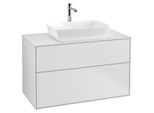 Villeroy und Boch Finion Waschtischunterschrank G76100MT 100x60,3cm, Emotion, Abdeckplatte white matt, White matt lacquer