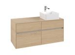 Villeroy und Boch Collaro Waschtischunterschrank C04300VJ 120 x 54,8 x 50 cm, Waschtisch rechts, Nordic Oak