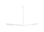 Villeroy und Boch Vicare Funktion Duschstange 92170568 90 x 90 cm, weiß, für Vorhang, über Eck