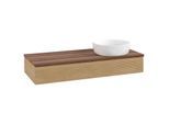 Villeroy & Boch Antao Waschtischunterschrank 1200x190x500mm L12112HN mit Beleuchtung mit Struktur FK/AP: HN/2