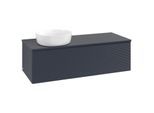 Villeroy und Boch Antao Waschtisch-Unterschrank K33110HG 120x36x50cm, Waschbeckenplattenfarbe Lack, midnight blue matt lacquer
