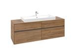 Villeroy und Boch Collaro Waschtischunterschrank C03100RH 160x54,8x50cm, Waschtisch mittig, Kansas Oak