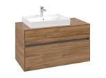 Villeroy und Boch Collaro Waschtischunterschrank C01700RH 100x54,8x50cm, Waschtisch links, Kansas Oak