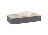 Villeroy & Boch Antao Waschtischunterschrank 1000x190x500mm L09113GK mit Beleuchtung mit Struktur FK/AP: GK/3