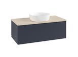 Villeroy & Boch Antao Waschtischunterschrank 1000x360x500mm L31113HG mit Beleuchtung mit Struktur FK/AP: HG/3