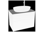 Villeroy und Boch Finion Waschtischunterschrank G87200GF 80x60,3cm, Emotion, Abdeckplatte black matt, Glossy white lacquer