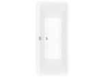 Villeroy und Boch Squaro Edge 12 Oval-Badewanne Q180SQE7PDBCVRW 180 x 80 cm, mittig, freistehend, Schürze Colour on Demand, stone white