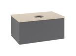 Villeroy & Boch Antao Waschtischunterschrank 800x360x500mm L30113GK mit Beleuchtung mit Struktur FK/AP: GK/3