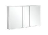 Villeroy und Boch My View Now Einbau-Spiegelschrank A4581300 130 x 75 x 16,8 cm, LED-Beleuchtung, 3 Türen, mit Ein-/Ausschalter