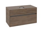 Villeroy und Boch Collaro Waschtischunterschrank C03800VH 100 x 54,8 x 50 cm, Waschtisch mittig, Arizona Oak