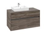 Villeroy und Boch Collaro Waschtischunterschrank C01400RK 100x54,8x50cm, Waschtisch links, Stone Oak