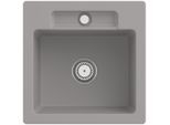 Villeroy und Boch Siluet Spüle 334501KD mit Ablaufgarnitur und Handbetätigung, Fossil