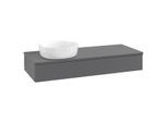 Villeroy & Boch Antao Waschtischunterschrank 1200x190x500mm L11150GK mit Beleuchtung mit Struktur FK/AP: GK/0