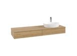 Villeroy & Boch Antao Waschtischunterschrank 1600x190x500mm L16051HN mit Beleuchtung FK/AP: HN/1