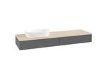 Villeroy & Boch Antao Waschtischunterschrank 1600x190x500mm L15013GK mit Beleuchtung FK/AP: GK/3