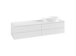Villeroy und Boch Antao Waschtisch-Unterschrank K27110GF 160x36x50cm, Waschbeckenplattenfarbe Lack, glossy white lacquer