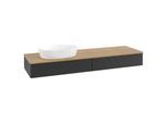 Villeroy & Boch Antao Waschtischunterschrank 1600x190x500mm L15111PD mit Beleuchtung mit Struktur FK/AP: PD/1