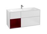 Villeroy und Boch Finion Waschtischunterschrank F060HBMT 119,6x59,1cm, Regal links Peony, White matt lacquer