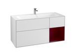 Villeroy und Boch Finion Waschtischunterschrank G070HBMT 119,6x59,1cm, Emotion, Regal rechts Peony, White matt lacquer